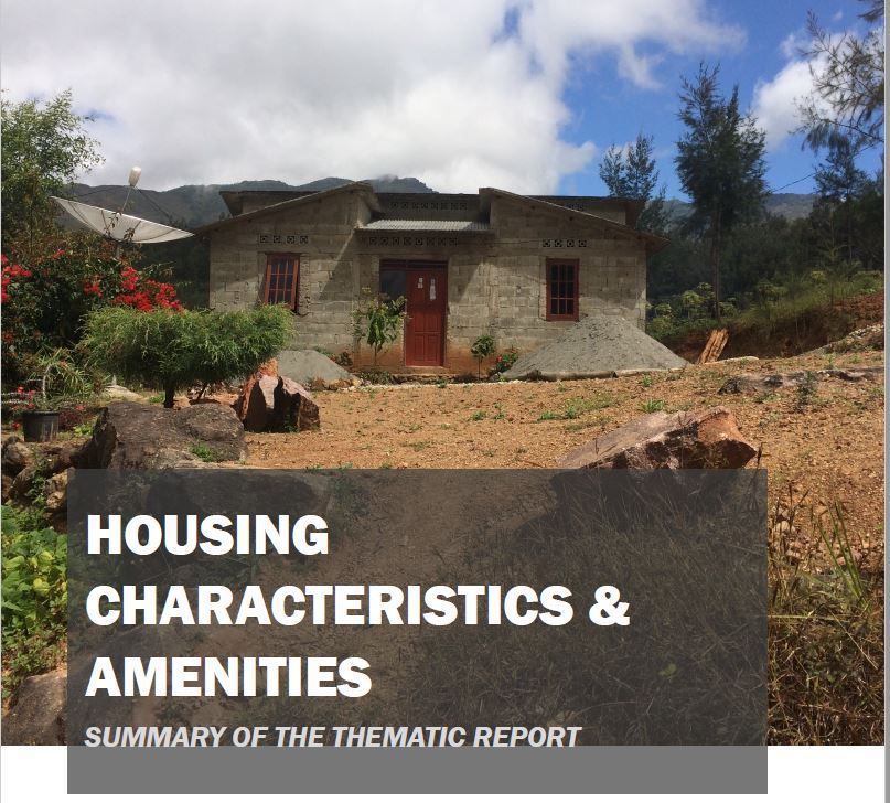 Census 2015 Summary Of The Thematic Report Housing Characteristics & Amenities
