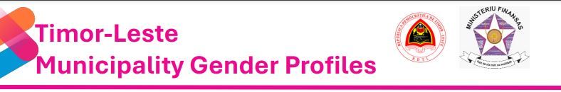 Timor-Leste Municipality Gender Profiles